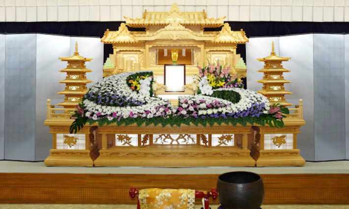 花コースの祭壇